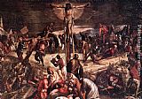 Jacopo Robusti Tintoretto Canvas Paintings - Crucifixion [detail 1]